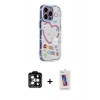 MARSİLYAN™- iPhone 14 Pro Max Kılıf Ahenk Modern Serisi - Siyah Joko 5D Cam + PVD Metal Kamera Lens - TU