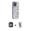 MARSİLYAN™- iPhone 14 Pro Max Kılıf Ahenk Modern Serisi - Siyah Joko 5D Cam + PVD Metal Kamera Lens - TU