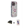 MARSİLYAN™- iPhone 14 Pro Max Kılıf Ahenk Modern Serisi - Siyah Joko 5D Cam + Raze Metal Kamera Lens - GD