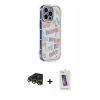 MARSİLYAN™- iPhone 14 Pro Max Kılıf Ahenk Modern Serisi - Siyah Joko 5D Cam + Raze Metal Kamera Lens - GD