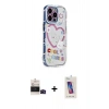 MARSİLYAN™- iPhone 14 Pro Max Kılıf Ahenk Modern Serisi - Siyah Joko 5D Cam + Bilvis Titan Kamera Lens - SH