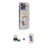 MARSİLYAN™- iPhone 14 Pro Max Kılıf Ahenk Modern Serisi - Siyah Joko 5D Cam + Bilvis Titan Kamera Lens - SH