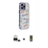 MARSİLYAN™- iPhone 14 Pro Max Kılıf Ahenk Modern Serisi - Siyah Joko Magic 5D Hayalet Cam + Bilvis Titan Kamera Lens - GD