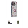 MARSİLYAN™- iPhone 14 Pro Max Kılıf Ahenk Modern Serisi - Siyah Joko Magic 5D Hayalet Cam + Derin Mor Bilvis Titan Kamera Lens