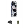 MARSİLYAN™- iPhone 14 Pro Max Kılıf Ahenk Modern Serisi - Siyah Joko Magic 5D Hayalet Cam + Raze Metal Kamera Lens - GS