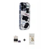 MARSİLYAN™- iPhone 14 Pro Max Kılıf Ahenk Modern Serisi - Siyah Mat Seramik Nano Ekran Koruyucu + Bilvis Titan Kamera Lens - GS