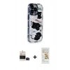 MARSİLYAN™- iPhone 14 Pro Max Kılıf Ahenk Modern Serisi - Siyah Mat Seramik Nano Ekran Koruyucu + Bilvis Titan Kamera Lens - SH
