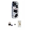 MARSİLYAN™- iPhone 14 Pro Max Kılıf Ahenk Modern Serisi - Siyah Mat Seramik Nano Ekran Koruyucu + Bilvis Titan Kamera Lens - DNMR