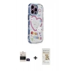 MARSİLYAN™- iPhone 14 Pro Max Kılıf Ahenk Modern Serisi - Siyah Mat Seramik Nano Ekran Koruyucu + Bilvis Titan Kamera Lens - SH