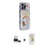 MARSİLYAN™- iPhone 14 Pro Max Kılıf Ahenk Modern Serisi - Siyah Mat Seramik Nano Ekran Koruyucu + Bilvis Titan Kamera Lens - SH