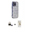 MARSİLYAN™- iPhone 14 Pro Max Kılıf Ahenk Modern Serisi - Siyah Mat Seramik Nano Ekran Koruyucu + Bilvis Titan Kamera Lens - GD