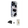 MARSİLYAN™- iPhone 14 Pro Max Kılıf Ahenk Modern Serisi - Siyah Mat Seramik Nano Ekran Koruyucu + Raze Metal Kamera Lens - GS