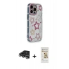 MARSİLYAN™- iPhone 14 Pro Max Kılıf Ahenk Modern Serisi - Siyah Mat Seramik Nano Ekran Koruyucu + Raze Metal Kamera Lens - GS