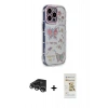 MARSİLYAN™- iPhone 14 Pro Max Kılıf Ahenk Modern Serisi - Siyah Mat Seramik Nano Ekran Koruyucu + Raze Metal Kamera Lens - GS