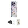 MARSİLYAN™- iPhone 14 Pro Max Kılıf Ahenk Modern Serisi - Siyah Mat Seramik Nano Ekran Koruyucu + Raze Metal Kamera Lens - GS