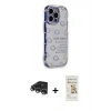MARSİLYAN™- iPhone 14 Pro Max Kılıf Ahenk Modern Serisi - Siyah Mat Seramik Nano Ekran Koruyucu + Raze Metal Kamera Lens - GS