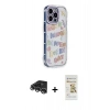 MARSİLYAN™- iPhone 14 Pro Max Kılıf Ahenk Modern Serisi - Siyah Mat Seramik Nano Ekran Koruyucu + Raze Metal Kamera Lens - GS