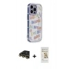 MARSİLYAN™- iPhone 14 Pro Max Kılıf Ahenk Modern Serisi - Siyah Mat Seramik Nano Ekran Koruyucu + Raze Metal Kamera Lens - GD