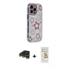 MARSİLYAN™- iPhone 14 Pro Max Kılıf Ahenk Modern Serisi - Siyah Mat Seramik Nano Ekran Koruyucu + Raze Metal Kamera Lens - GD