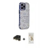 MARSİLYAN™- iPhone 14 Pro Max Kılıf Ahenk Modern Serisi - Siyah Mat Seramik Nano Ekran Koruyucu + Raze Metal Kamera Lens - GD