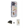 MARSİLYAN™- iPhone 14 Pro Max Kılıf Ahenk Modern Serisi - Siyah Mat Seramik Nano Ekran Koruyucu + Raze Metal Kamera Lens - GD