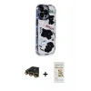 MARSİLYAN™- iPhone 14 Pro Max Kılıf Ahenk Modern Serisi - Siyah Mat Seramik Nano Ekran Koruyucu + Raze Metal Kamera Lens - GD