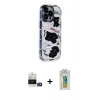MARSİLYAN™- iPhone 14 Pro Max Kılıf Ahenk Modern Serisi - Siyah Polymer Nano Ekran Koruyucu + Bilvis Titan Kamera Lens - GD