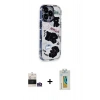 MARSİLYAN™- iPhone 14 Pro Max Kılıf Ahenk Modern Serisi - Siyah Polymer Nano Ekran Koruyucu + Bilvis Titan Kamera Lens - GS