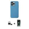 MARSİLYAN™- iPhone 14 Pro Max Kılıf Ahenk Serisi - Şeffaf 360 Full Body Arka Koruyucu + Bilvis Titan Kamera Lens - SH