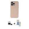 MARSİLYAN™- iPhone 14 Pro Max Kılıf Ahenk Serisi - Şeffaf Royal Nano Ekran Koruyucu + Bilvis Titan Kamera Lens - SH