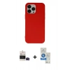 MARSİLYAN™- iPhone 14 Pro Max Kılıf Ahenk Serisi - Şeffaf Royal Nano Ekran Koruyucu + Bilvis Titan Kamera Lens - SH