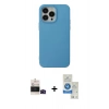 MARSİLYAN™- iPhone 14 Pro Max Kılıf Ahenk Serisi - Şeffaf Royal Nano Ekran Koruyucu + Bilvis Titan Kamera Lens - SH