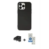 MARSİLYAN™- iPhone 14 Pro Max Kılıf Ahenk Serisi - Şeffaf Royal Nano Ekran Koruyucu + Raze Metal Kamera Lens - GS