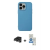 MARSİLYAN™- iPhone 14 Pro Max Kılıf Ahenk Serisi - Şeffaf Royal Nano Ekran Koruyucu + Raze Metal Kamera Lens - GS