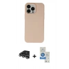 MARSİLYAN™- iPhone 14 Pro Max Kılıf Ahenk Serisi - Şeffaf Royal Nano Ekran Koruyucu + Raze Metal Kamera Lens - GS