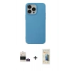 MARSİLYAN™- iPhone 14 Pro Max Kılıf Ahenk Serisi - Siyah 6D Mat Seramik Hayalet Nano Ekran Koruyucu + Bilvis Titan Kamera Lens - GD