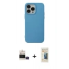 MARSİLYAN™- iPhone 14 Pro Max Kılıf Ahenk Serisi - Siyah 6D Mat Seramik Hayalet Nano Ekran Koruyucu + Bilvis Titan Kamera Lens - SH