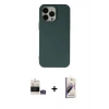 MARSİLYAN™- iPhone 14 Pro Max Kılıf Ahenk Serisi - Siyah Bilvis 3D Mat Cam Ekran Koruyucu + Bilvis Titan Kamera Lens - GS