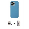 MARSİLYAN™- iPhone 14 Pro Max Kılıf Ahenk Serisi - Siyah Bilvis 3D Mat Cam Ekran Koruyucu + Bilvis Titan Kamera Lens - GS