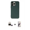 MARSİLYAN™- iPhone 14 Pro Max Kılıf Ahenk Serisi - Siyah Bilvis 3D Mat Cam Ekran Koruyucu + Bilvis Titan Kamera Lens - GD