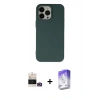 MARSİLYAN™- iPhone 14 Pro Max Kılıf Ahenk Serisi - Siyah Bilvis 5in1 3D Magic Cam Ekran Koruyucu + Bilvis Titan Kamera Lens - GD