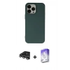 MARSİLYAN™- iPhone 14 Pro Max Kılıf Ahenk Serisi - Siyah Bilvis 5in1 3D Magic Cam Ekran Koruyucu + Raze Metal Kamera Lens - GS