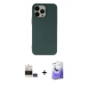 MARSİLYAN™- iPhone 14 Pro Max Kılıf Ahenk Serisi - Siyah Bilvis 5in1 5D Magic Hayalet Cam Ekran Koruyucu + Bilvis Titan Kamera Lens - GS
