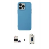MARSİLYAN™- iPhone 14 Pro Max Kılıf Ahenk Serisi - Siyah Bilvis Hayalet Cam Ekran Koruyucu + Bilvis Titan Kamera Lens - DNMR