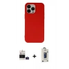 MARSİLYAN™- iPhone 14 Pro Max Kılıf Ahenk Serisi - Siyah Bilvis Hayalet Cam Ekran Koruyucu + Bilvis Titan Kamera Lens - DNMR