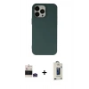 MARSİLYAN™- iPhone 14 Pro Max Kılıf Ahenk Serisi - Siyah Bilvis Hayalet Cam Ekran Koruyucu + Bilvis Titan Kamera Lens - DNMR