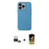 MARSİLYAN™- iPhone 14 Pro Max Kılıf Ahenk Serisi - Siyah Buffer Cam Ekran Koruyucu + Bilvis Titan Kamera Lens - GS