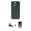 MARSİLYAN™- iPhone 14 Pro Max Kılıf Ahenk Serisi - Siyah Buffer Cam Ekran Koruyucu + Bilvis Titan Kamera Lens - SH