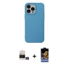 MARSİLYAN™- iPhone 14 Pro Max Kılıf Ahenk Serisi - Siyah Buffer Hayalet Cam Ekran Koruyucu + Bilvis Titan Kamera Lens - GS