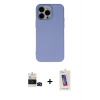 MARSİLYAN™- iPhone 14 Pro Max Kılıf Ahenk Serisi - Siyah Joko 5D Cam + Bilvis Titan Kamera Lens - SH